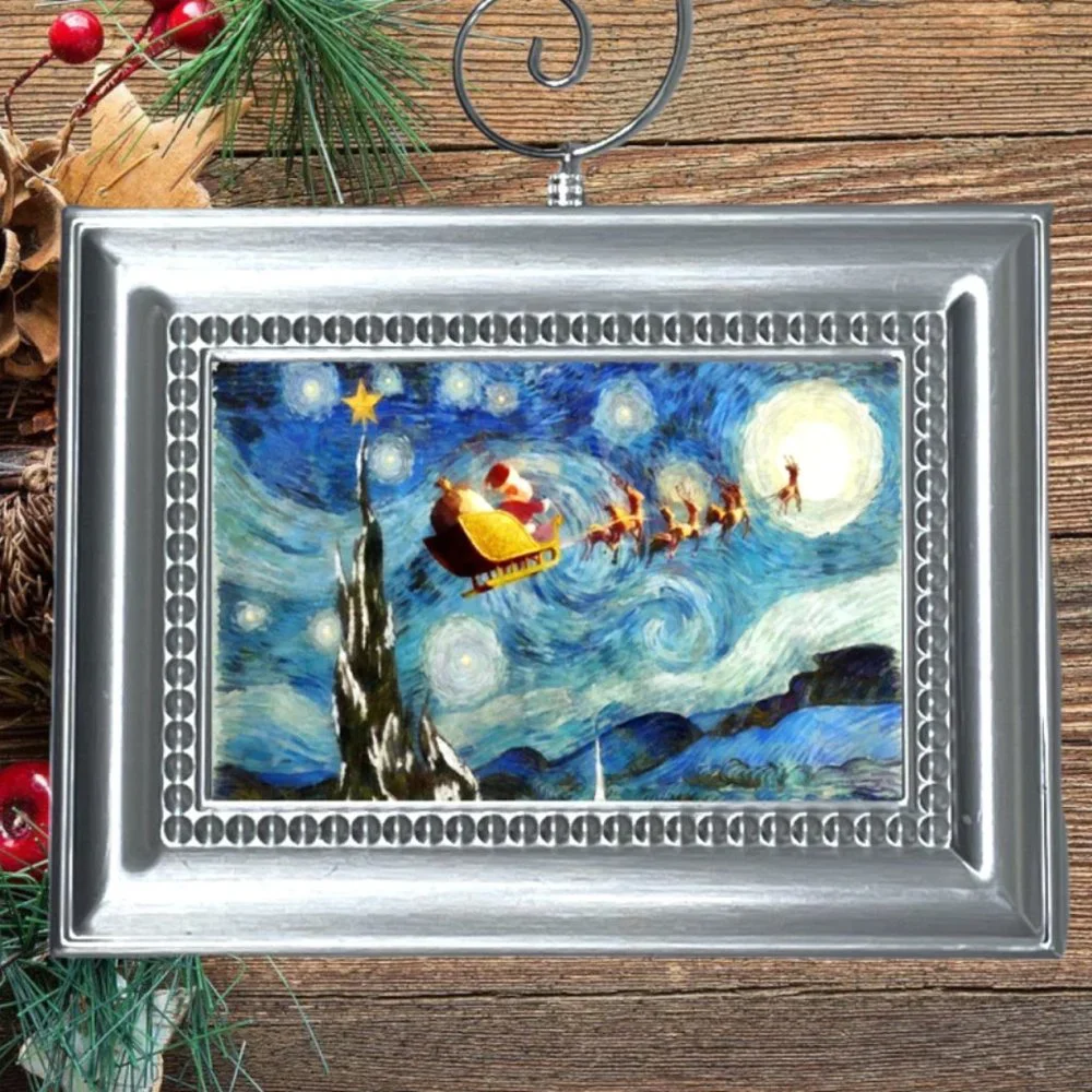The Starry Night Santa Claus Christmas Tree‎ Ornament Vincent van Gogh